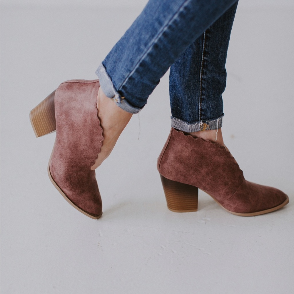 Rose Distressed Bootie - Picture 2 of 5